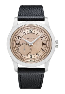 Baltic MR Roulette - Salmon - Stitched Saffiano Black