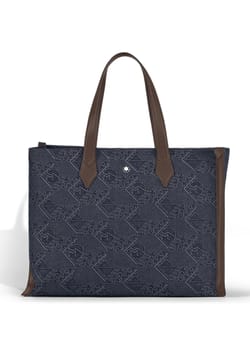 Montblanc Tote Bag In 4810 Denim