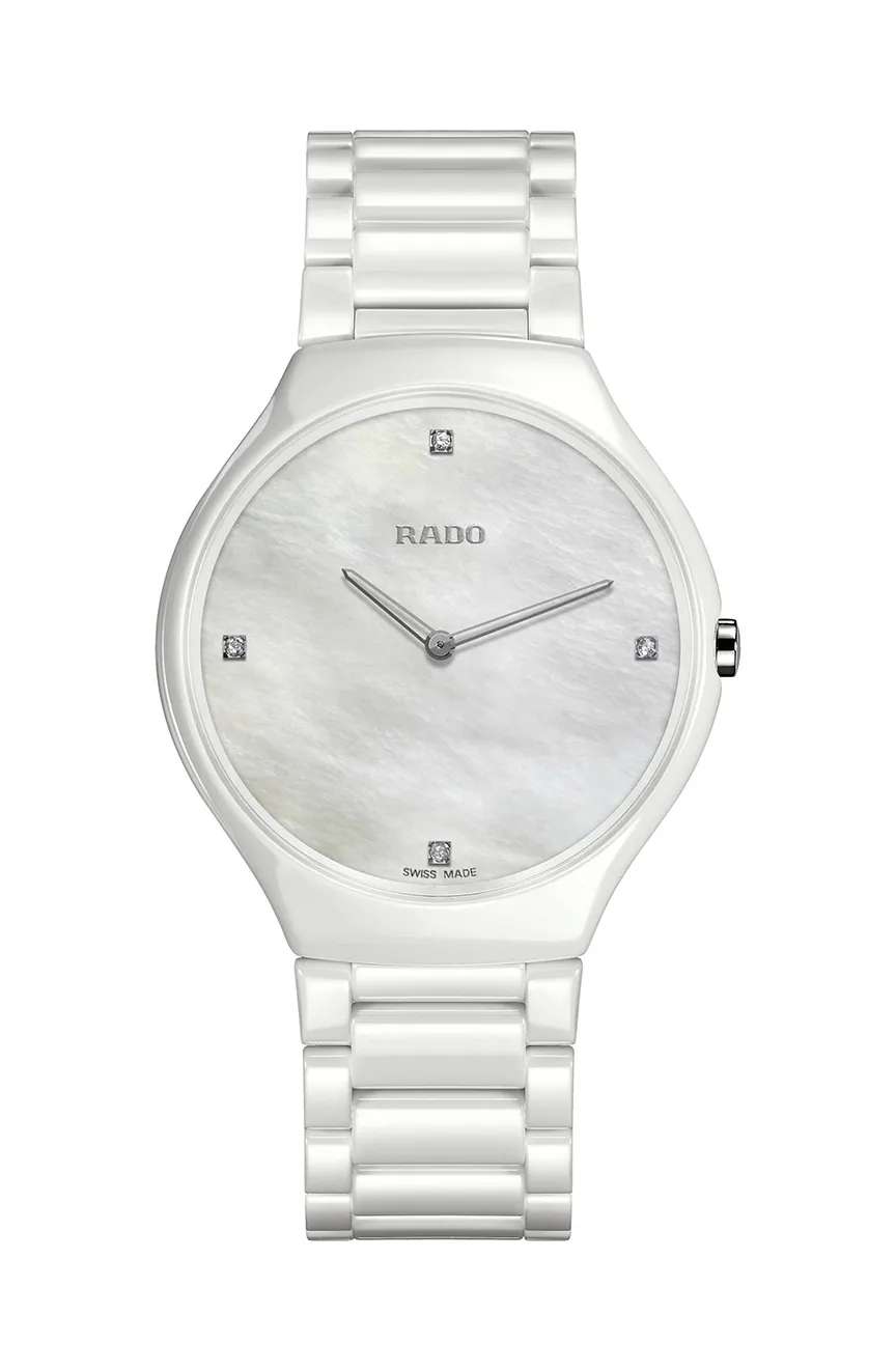 Rado Unisex's True Thinline Quartz Diamonds