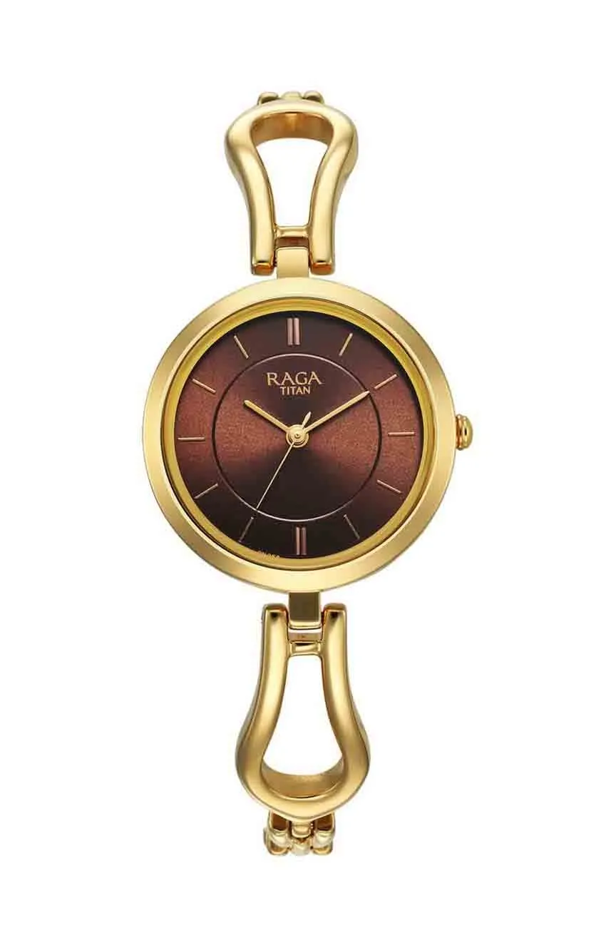 

Titan | Titan Raga Champagne Dial Watch for Women