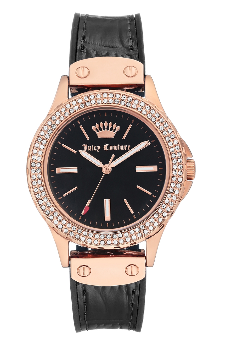 Juicy Couture Women's Analog Silicone & Leather