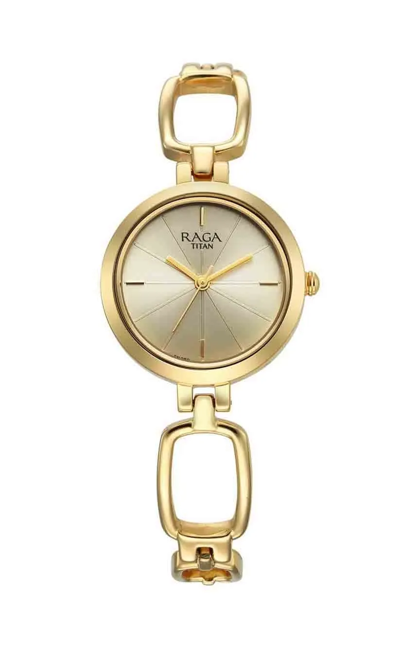 

Titan | Titan Raga Champagne Dial Watch for Women