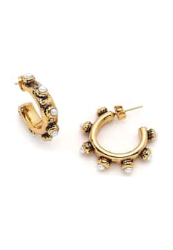 Mon Reve Light Pearl Hoop Earrings