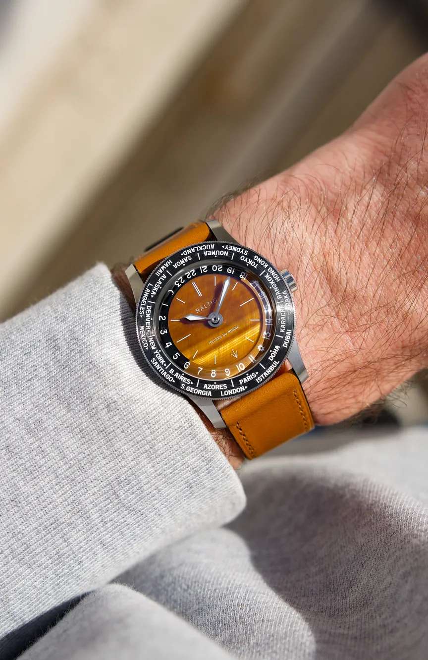بالتيك Heures du Monde Worldtimer - Tiger Eye