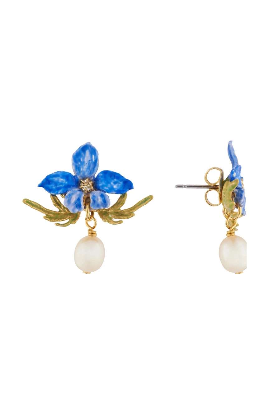 Les Nereides Thousand Pansises Post Earrings