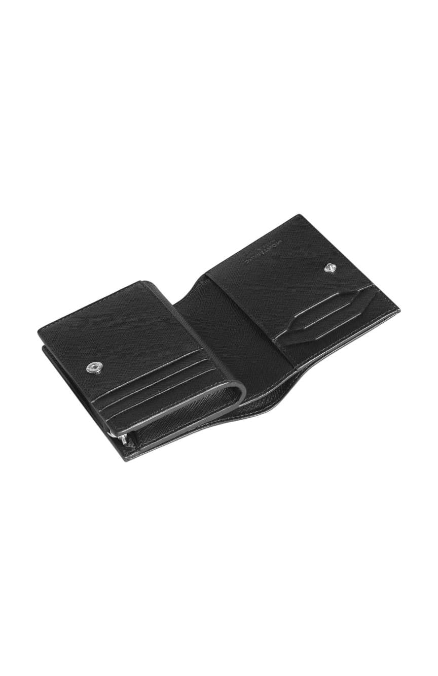 Montblanc Compact Wallet 6cc with Zip in Sartorial Leather