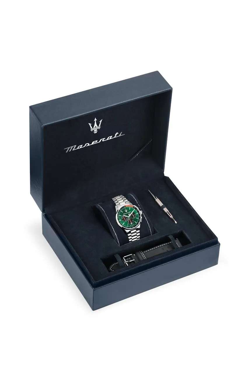 مازيراتي ساعة كوارتز بسوار معدني للرجال