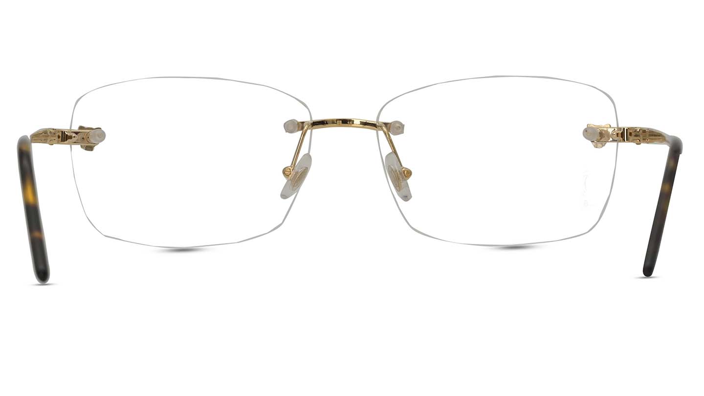 Cartier gold store eyeglasses frames