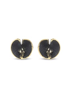 Fili Plaza Shinny diamond black earrings