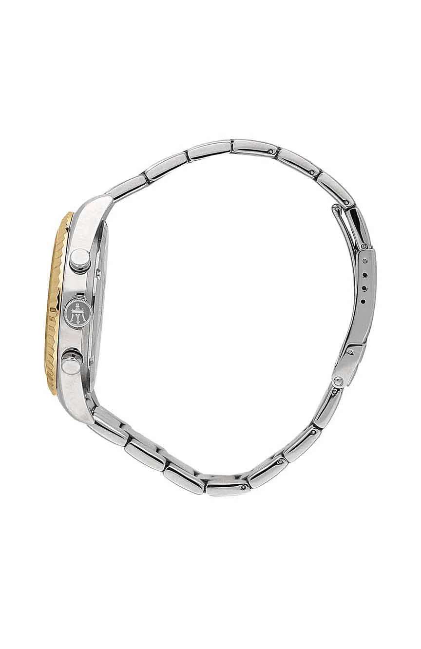 مازيراتي ساعة كوارتز بسوار معدني للرجال