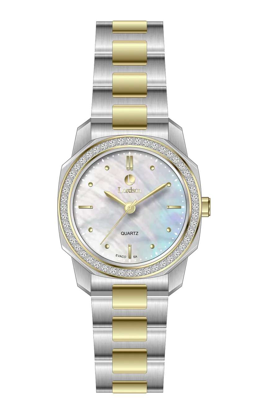 Lordson Ladies Silver Yellow Gold Stainless Steel watch
