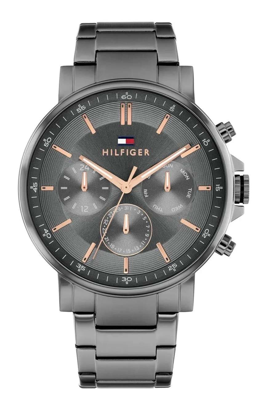 تومي هيلفجر ساعة تايسون مقاس 44 مم بسوار ستانلس إستيل من تومي هيلفيغر للرجال