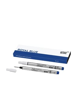 Montblanc عبوتان لقلم فاينلاينر من ليجراند قابل للتعبئة أزرق ملكي (B)