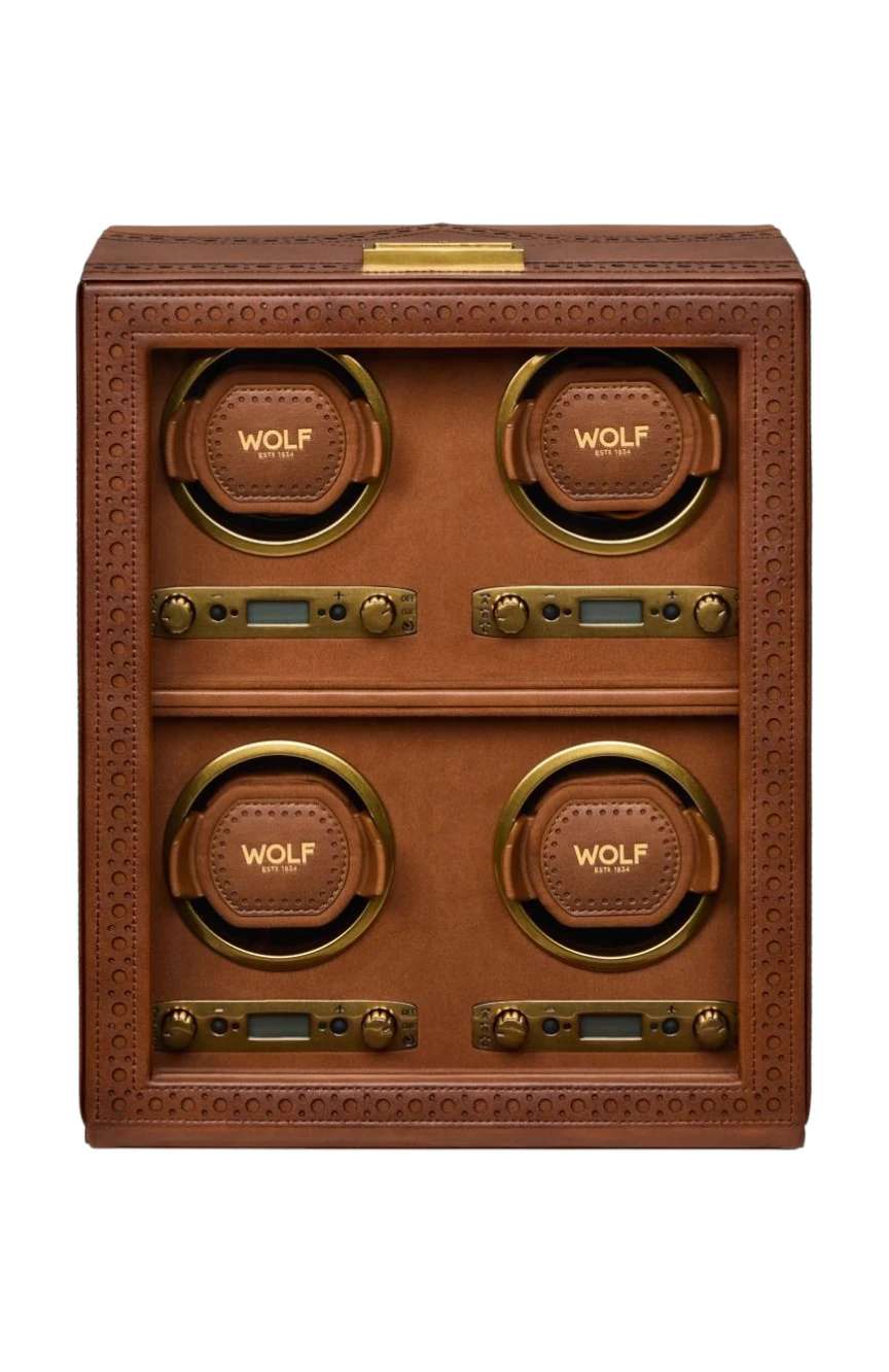 WOLF Brogue 4 Piece Watch Winder