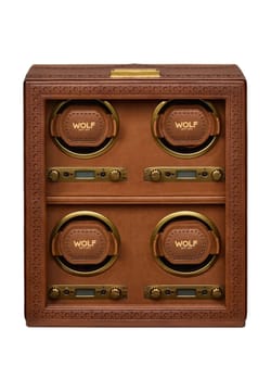 WOLF Brogue 4 Piece Watch Winder