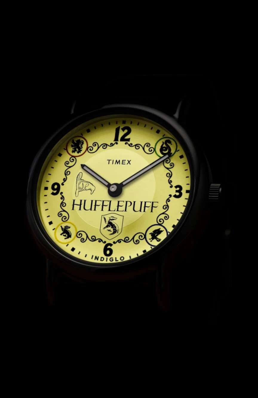 Timex Harry Potter x Weekender Hufflepuff House 38mm Leather Strap Watch