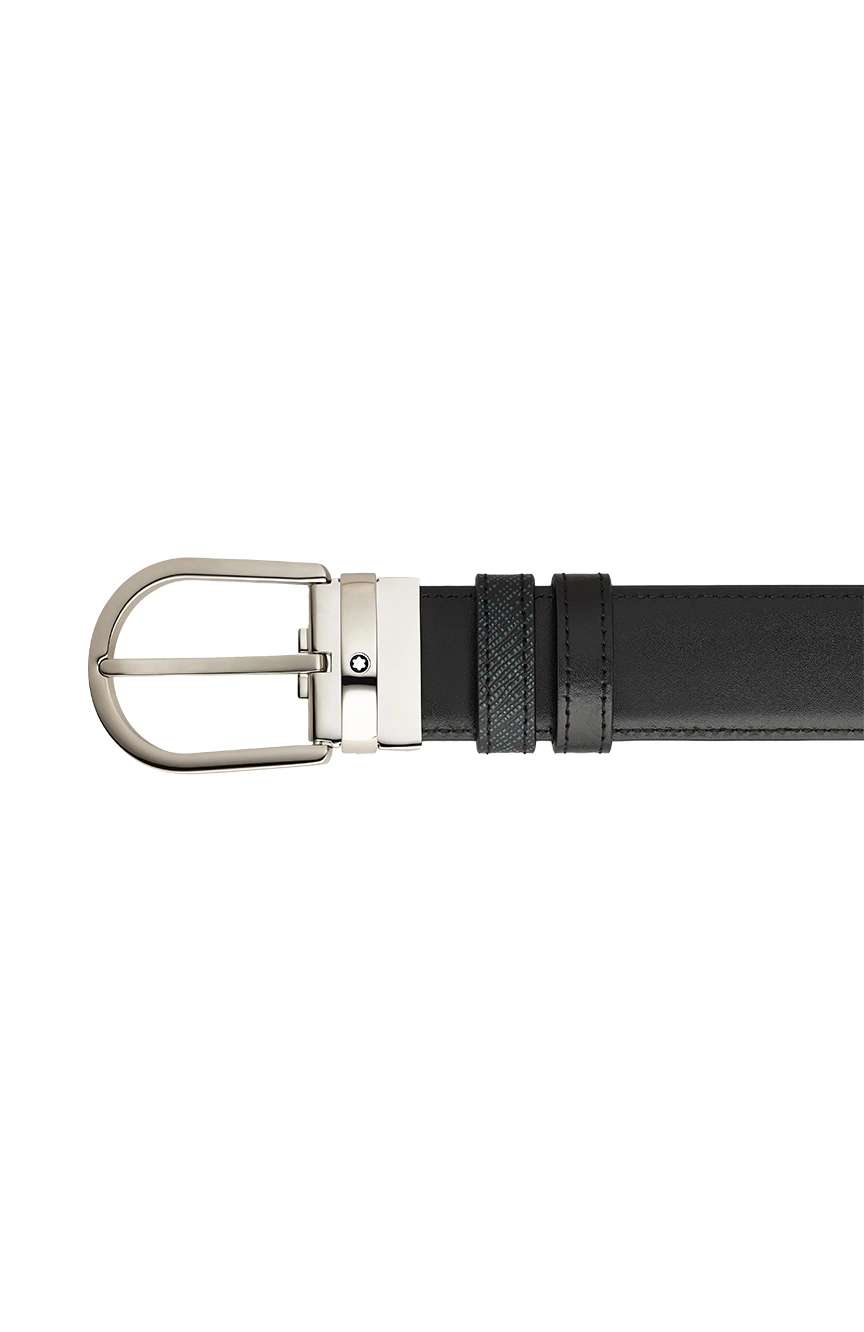 Montblanc Horseshoe 35 mm Reversible Belt in Sartorial Leather