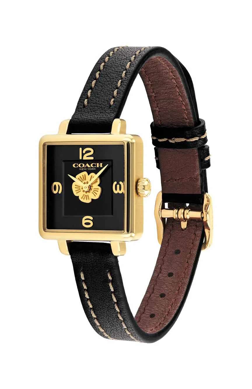 كوتش ساعة كوتش كوارتز عصرية من جلد العجل للنساء 14503695