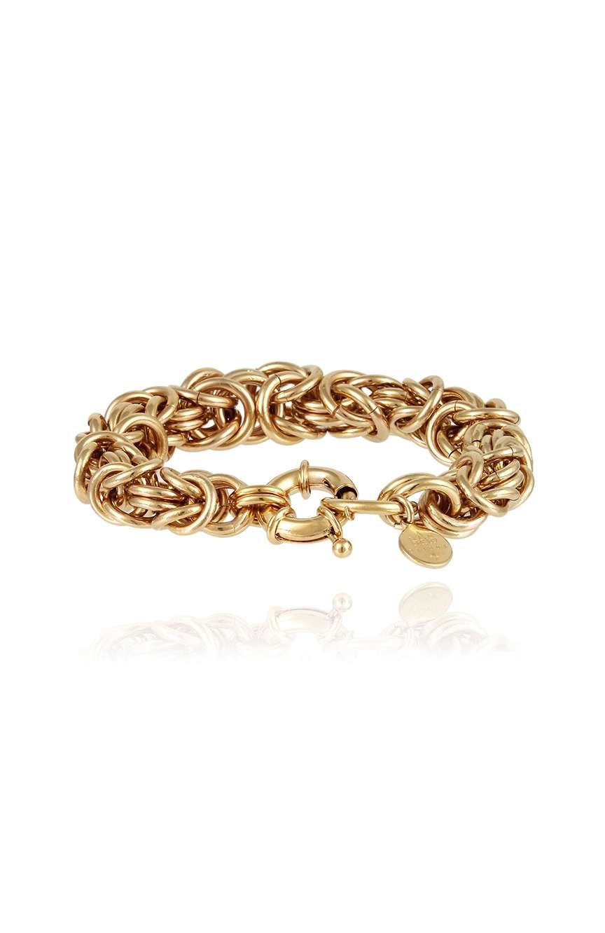 Gas Bijoux Gold Plated Mesh Chain Bracelet