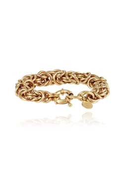 Gas Bijoux Gold Plated Mesh Chain Bracelet