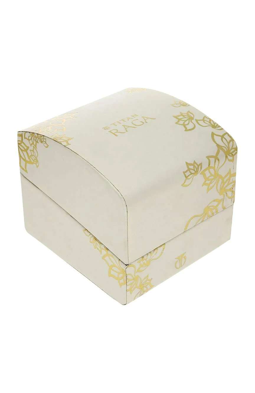 Titan Raga Women's Allure: Brown Dial with designer Metal Strap Watch