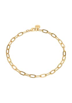 Lily Charmed Gold Plated Oval Link Charm