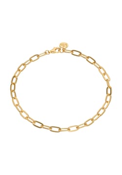 Lily Charmed Gold Plated Oval Link Charm