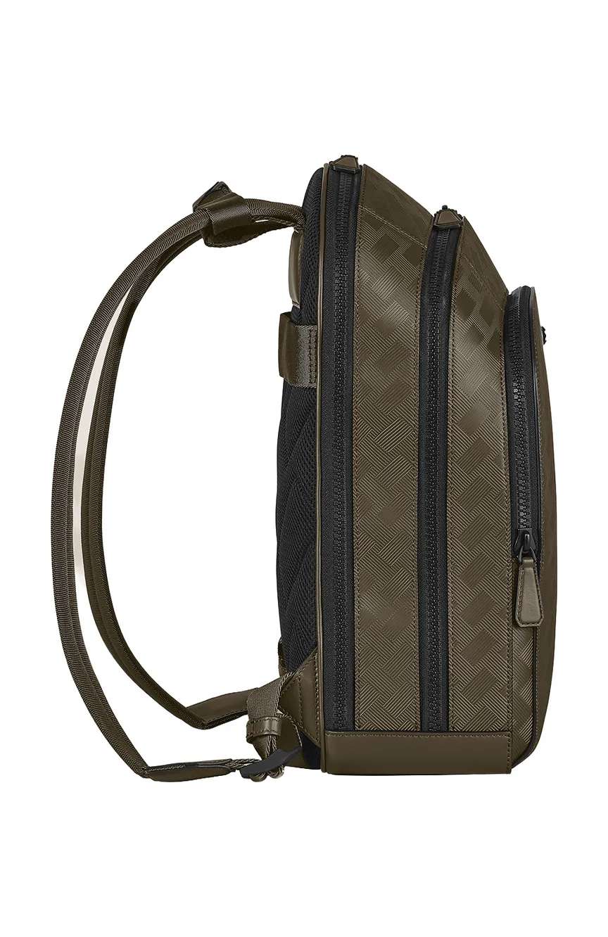 Montblanc Medium Backpack With 3 Compartments In Extreme Leather