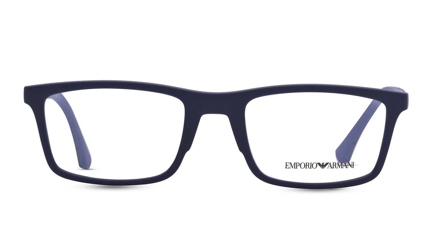 Emporio Armani Men Rectangle Blue Eyeglass RivoliShop