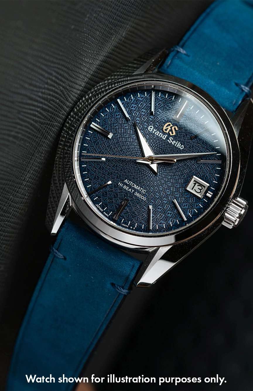 Delugs Leather - Blue Crazy Horse Side-Stitch Strap