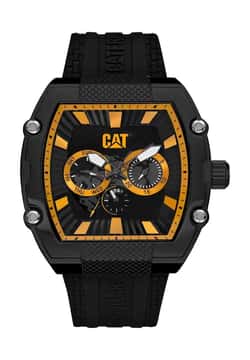 Cat ساعة كوارتز بسوار سيليكون للرجال