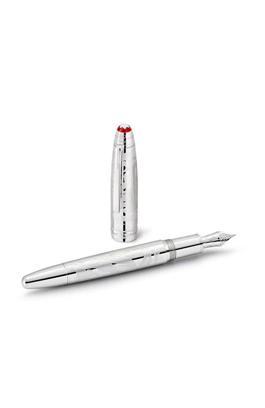 مون بلان قلم حبر سوليتير لي جراند مايسترشتوك x أولمبيات شاموني التراثية 1924