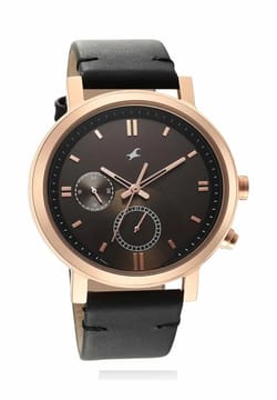 Titan Fastrack Tick Tock Brown Dial Watch for Guys