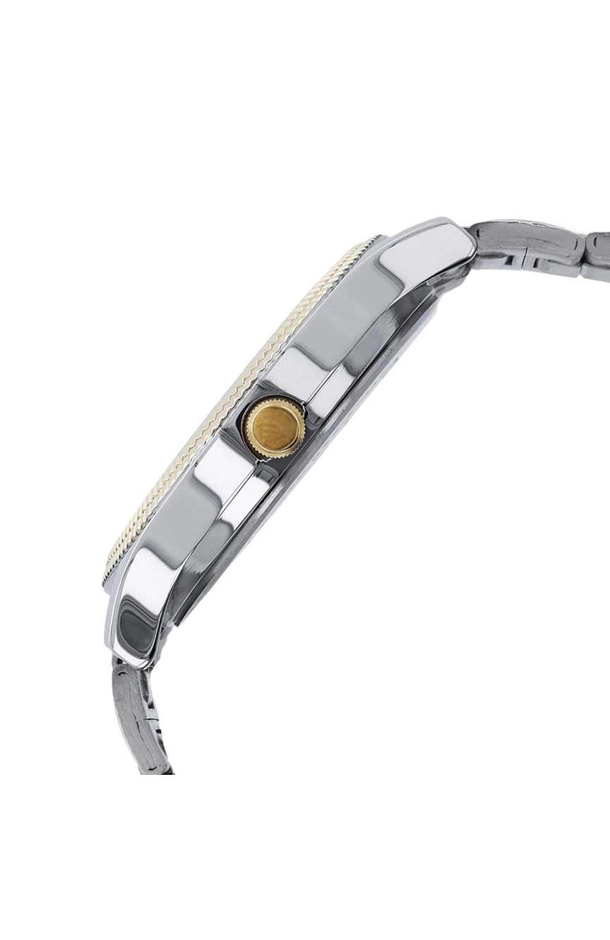 Titan Quartz Analog with Day and Date Silver Dial Two Toned Stainless Steel Strap Watch For Men