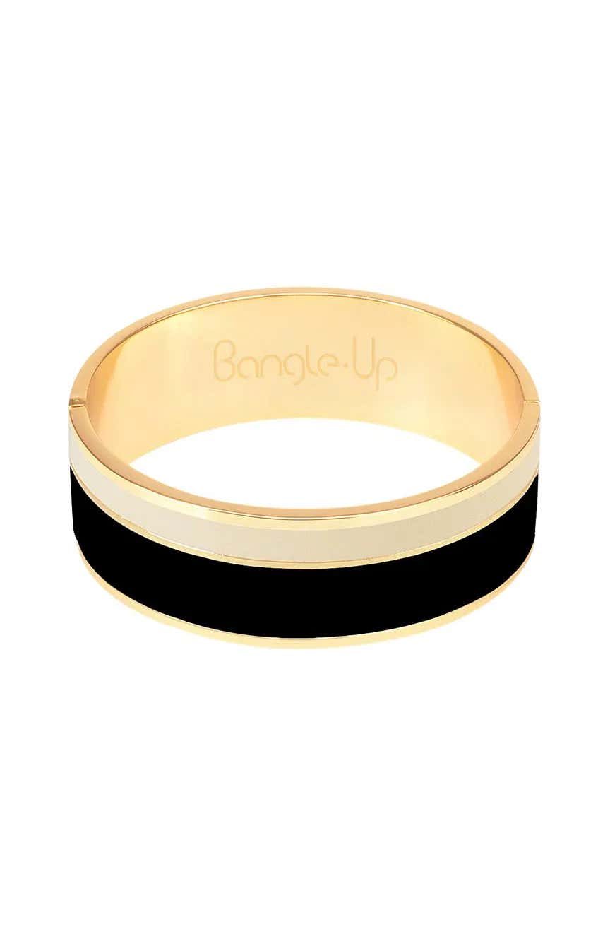 بانجل-أب سوار فابوريتو بمشبك من الورنيش ثنائي اللون