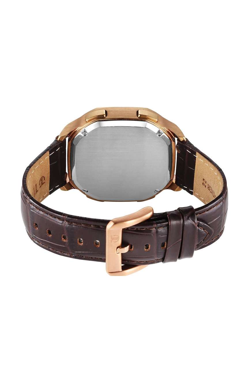 تيتان ساعة زودياك أنالوج مع عرض مزدوج لمراحل القمر