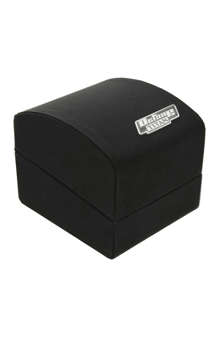 Titan Octane Blue Dial Chronograph Stainless Steel Strap watch for Men