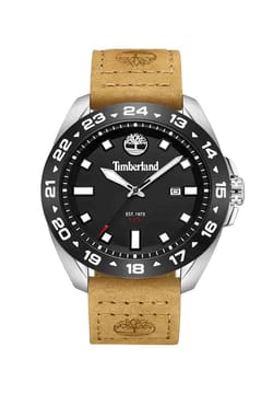 Timberland ساعة كوارتز بسوار جلد للرجال