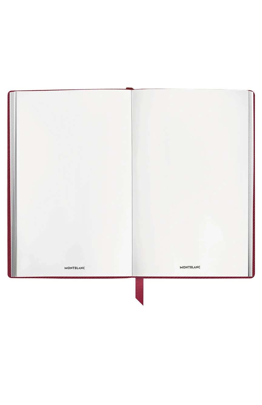 Montblanc Notebook Small Saffiano Leather Red Blank Pages