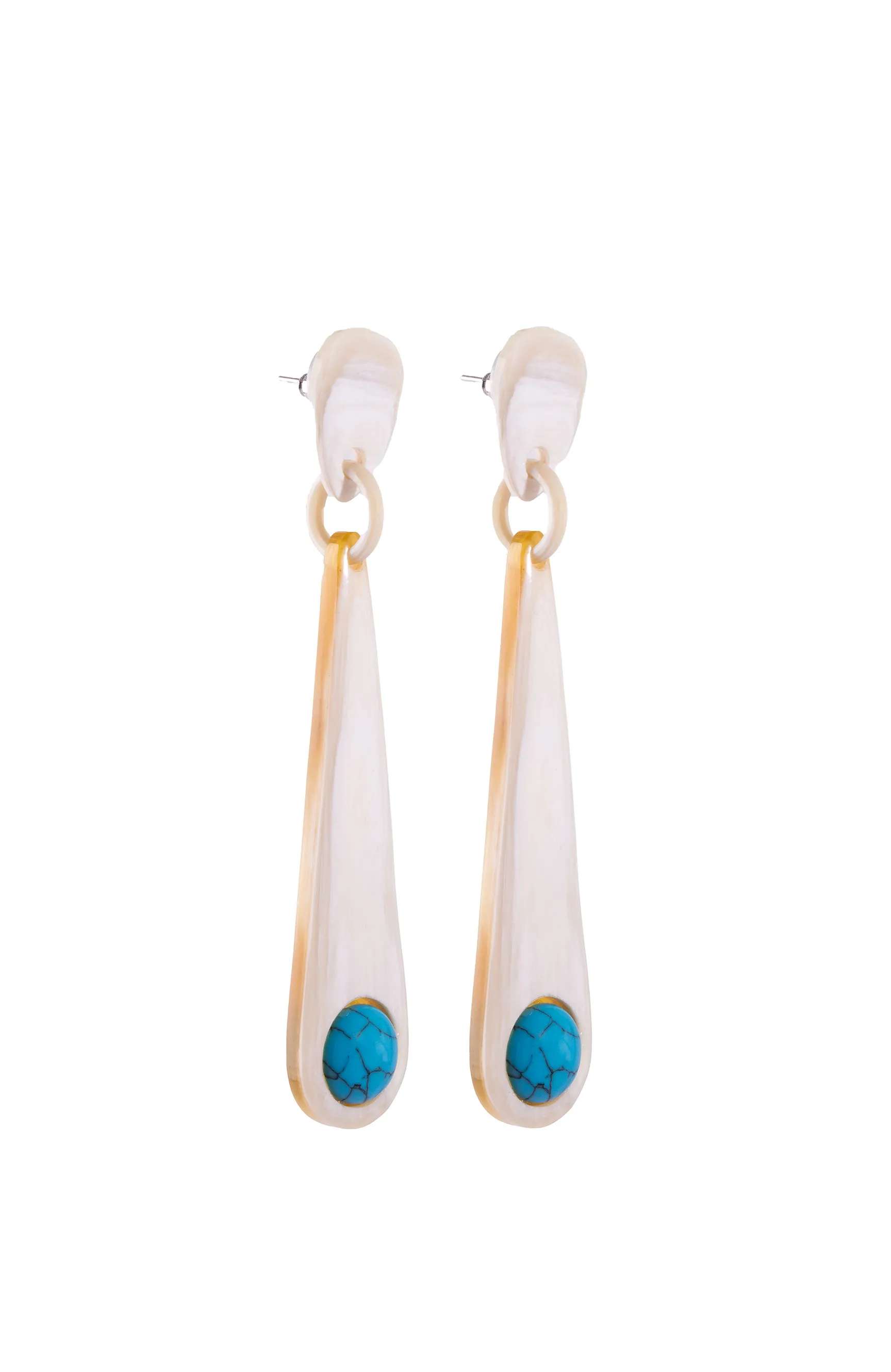 Soyang Paris Turquoise bead earrings