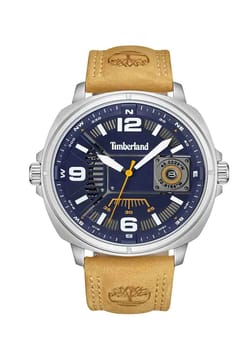 Timberland ساعة كوارتز بسوار جلد للرجال