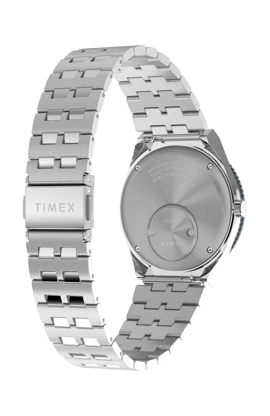 Timex Q GMT 38mm Stainless Steel Bracelet Watch