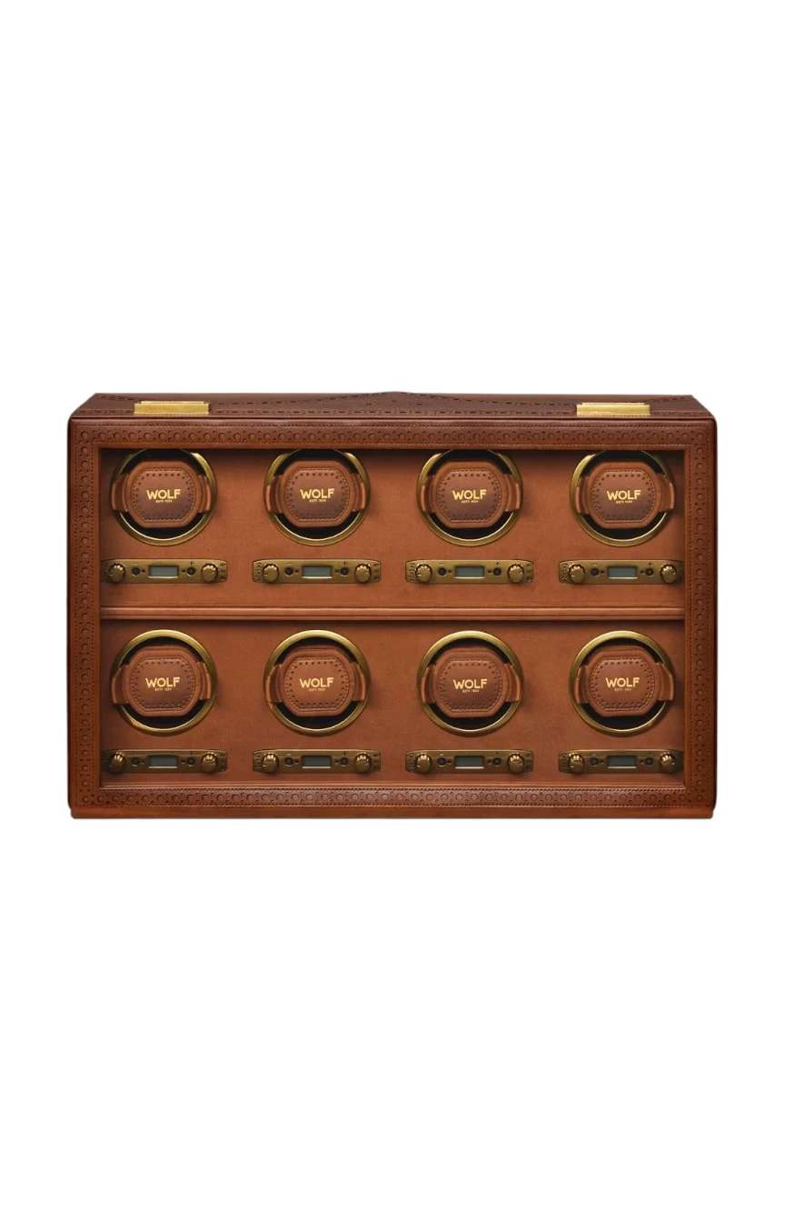 WOLF Brogue 8 Piece Watch Winder