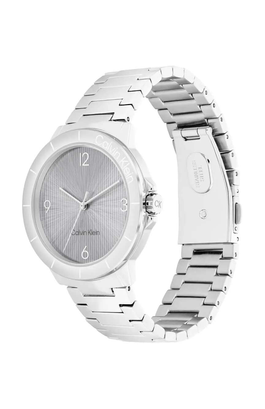 كلفن كلاين ساعة كلفن كلاين كوارتز ستانلس ستيل للنساء 25100022