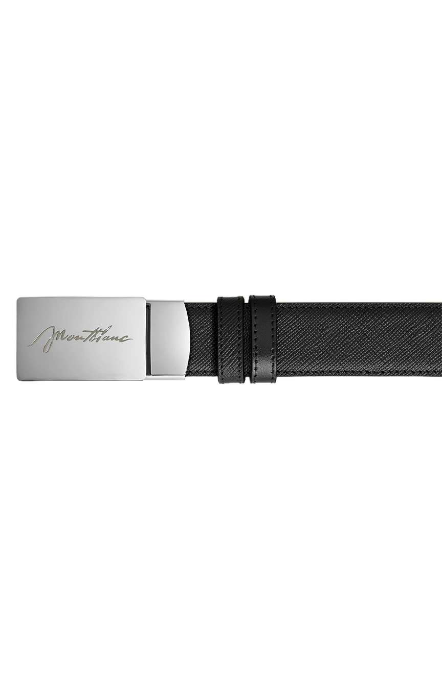 Montblanc 30 mm Reversible Belt in Sartorial Leather with Plate Buckle