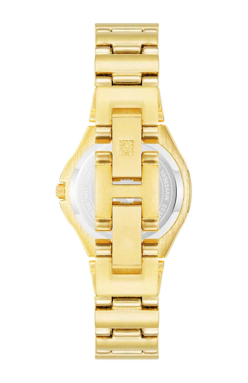 آن كلاين ساعة يد أنالوج بسوار معدني للنساء