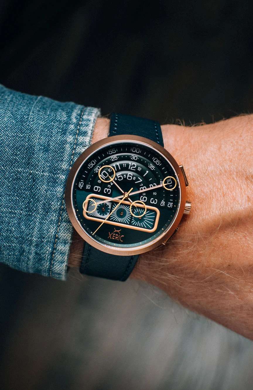 زيريك هالوغراف كرونو سفاير لون ذهبي وردي وأزرق نيلي