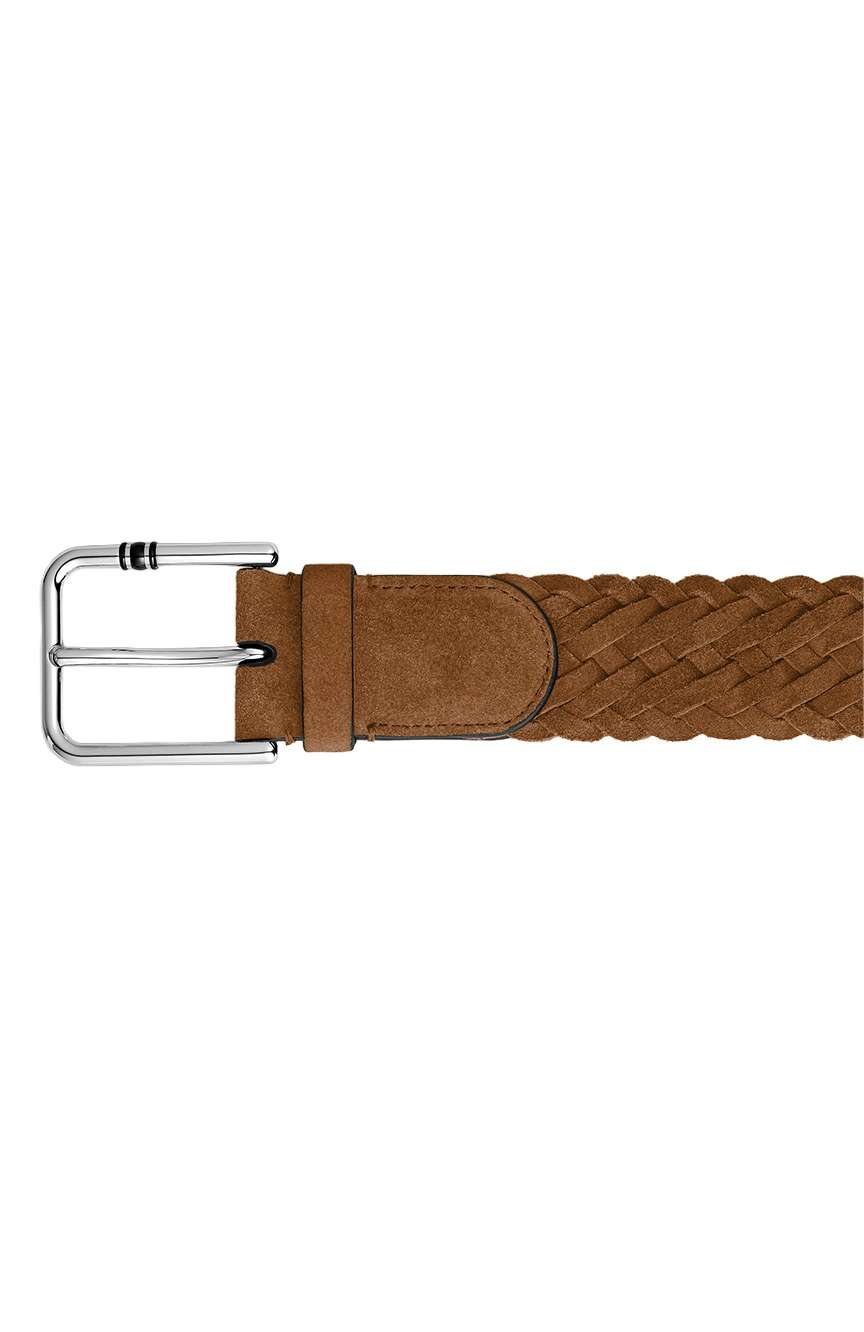 Montblanc 35 mm Belt in Suede with Square Meisterstuck Buckle M