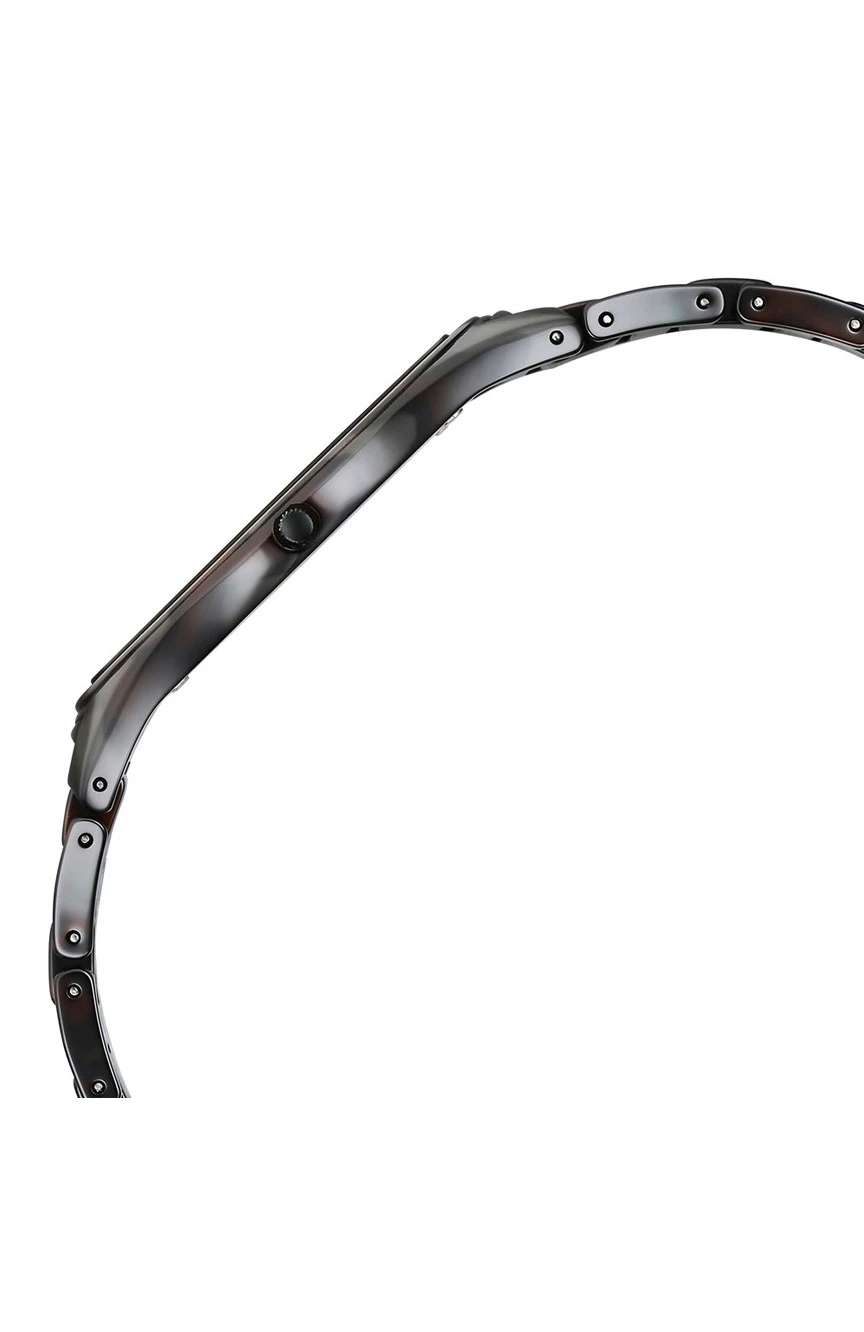 Titan Edge Ceramic Camo Quartz Analog Green Dial Ceramic Strap Watch For Men