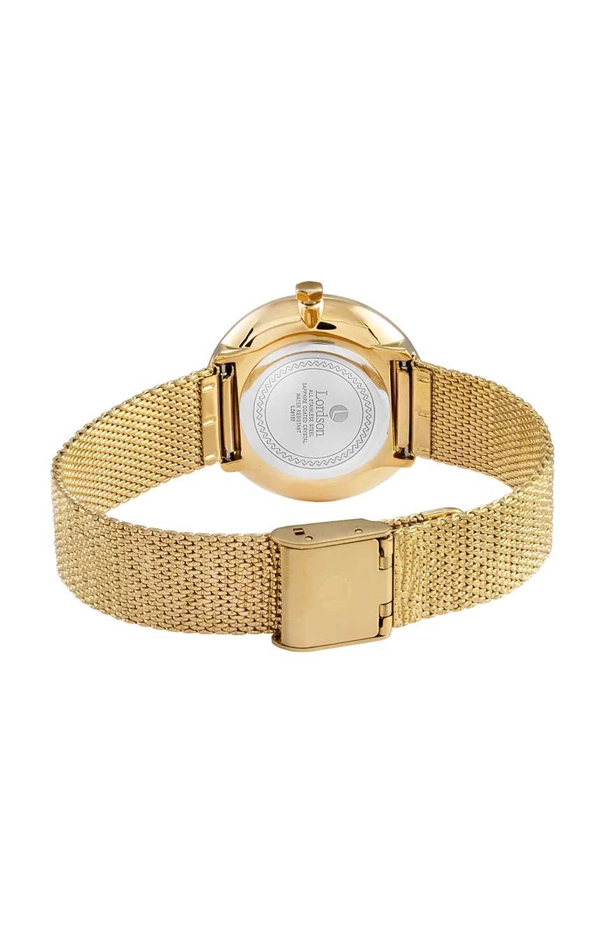 Lordson Ladies Gold Stainless Steel watch
